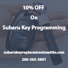 coupon Subaru key replacement